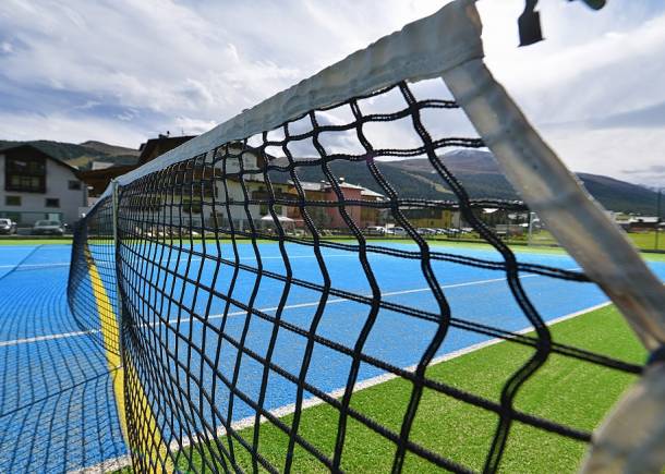 Playing Tennis in Livigno